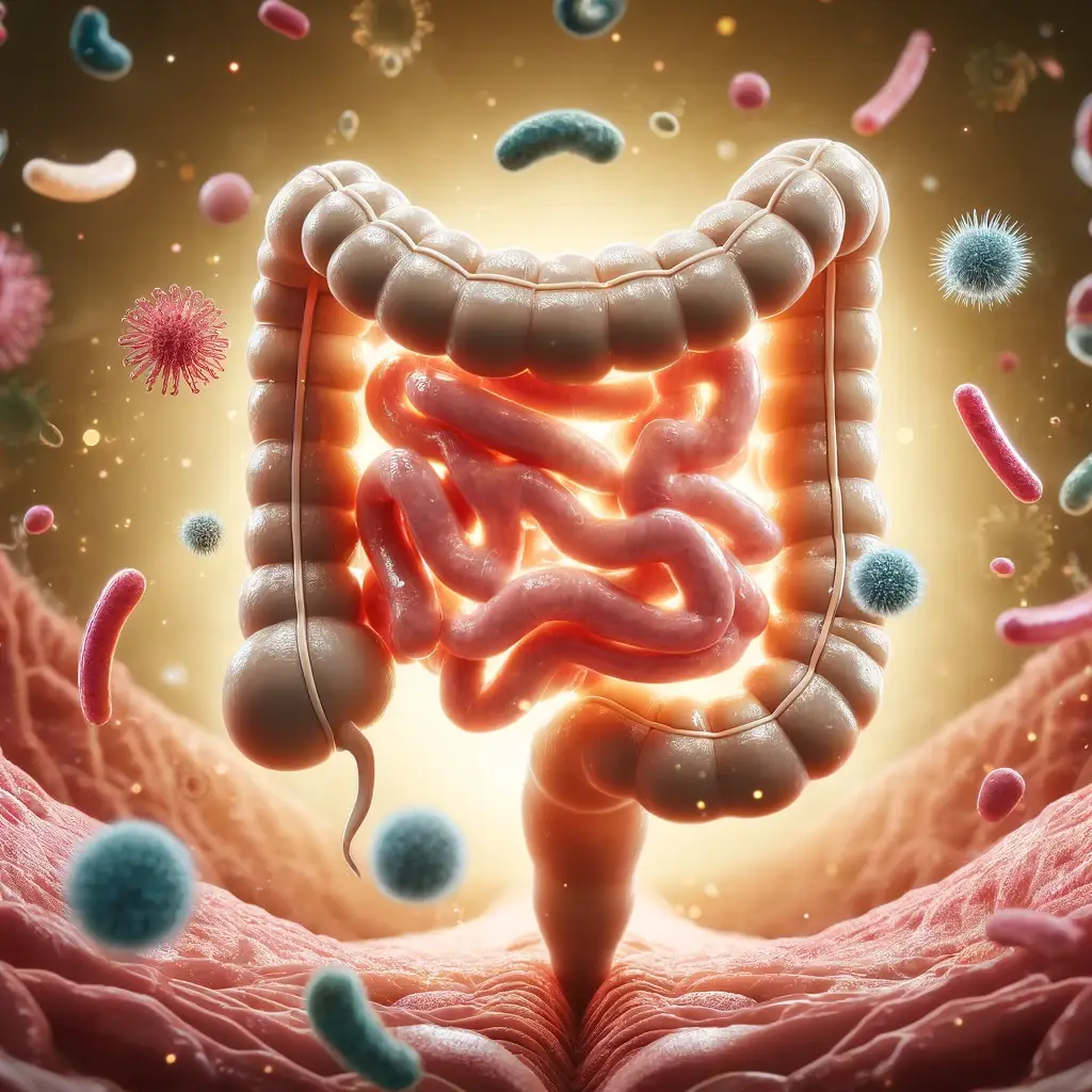 A realistic depiction of good bacteria in the gut bilingual book for kids