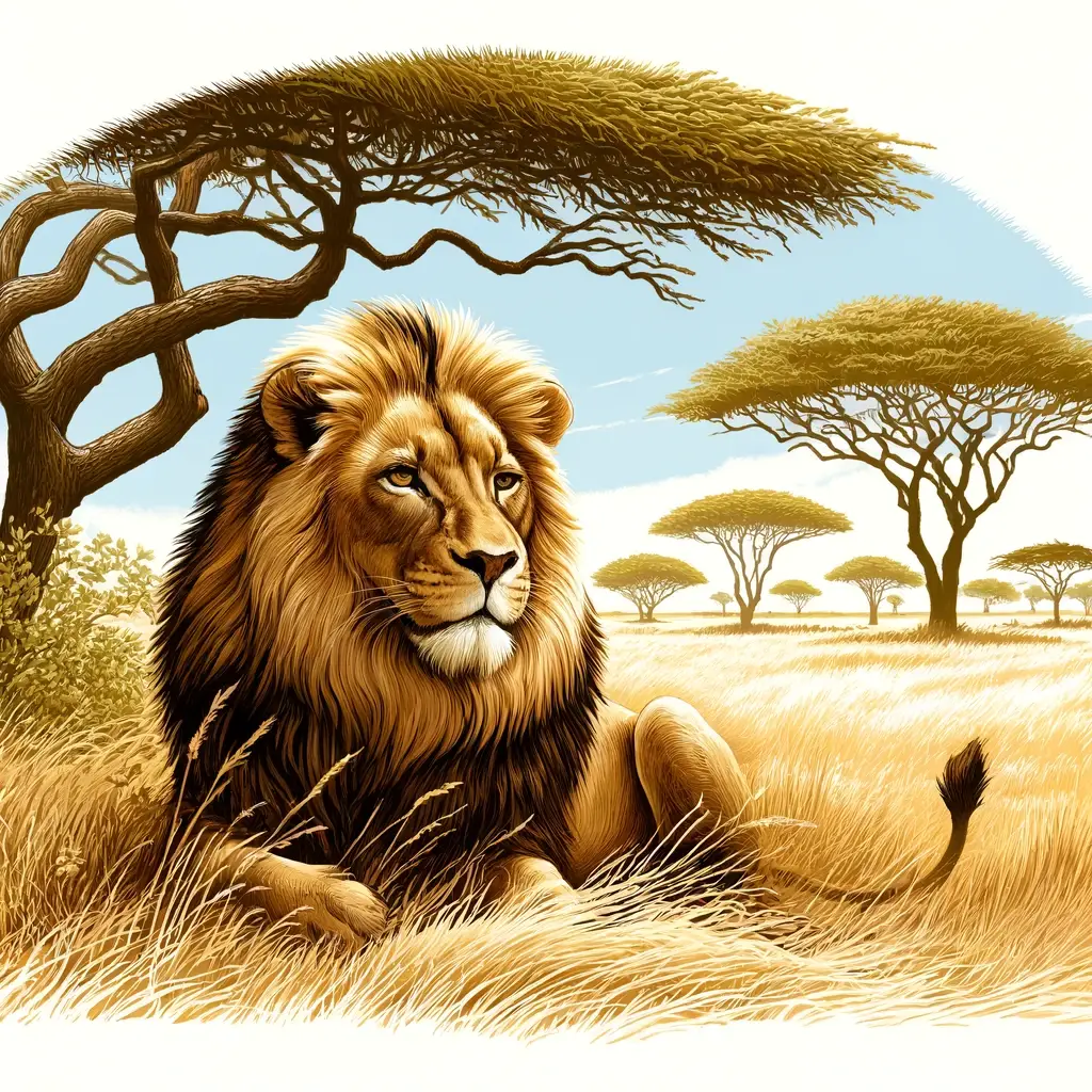 lion english spanish bilingual book for kids