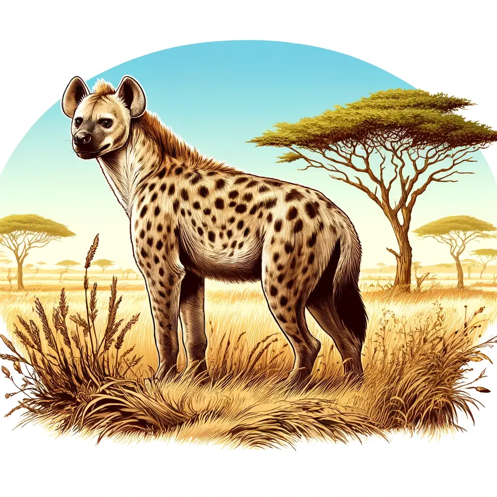 hyena english spanish bilingual book for kids