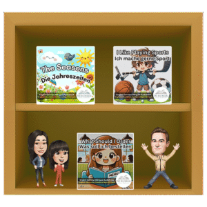 Ages 4 plus german english bilingual audiobooks bookshelf