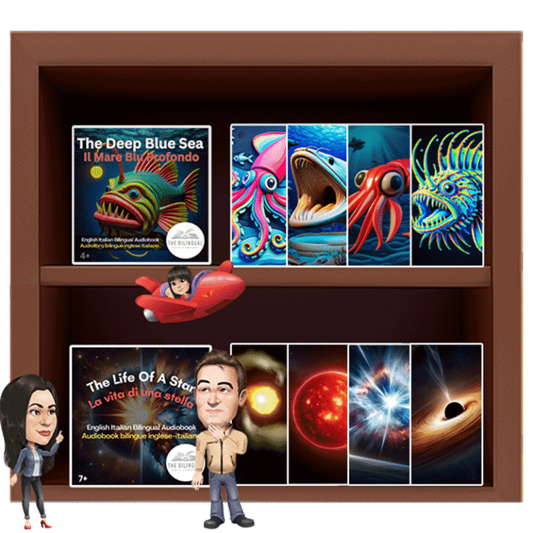 progressive reading italian english bilingual audiobooks bookshelf