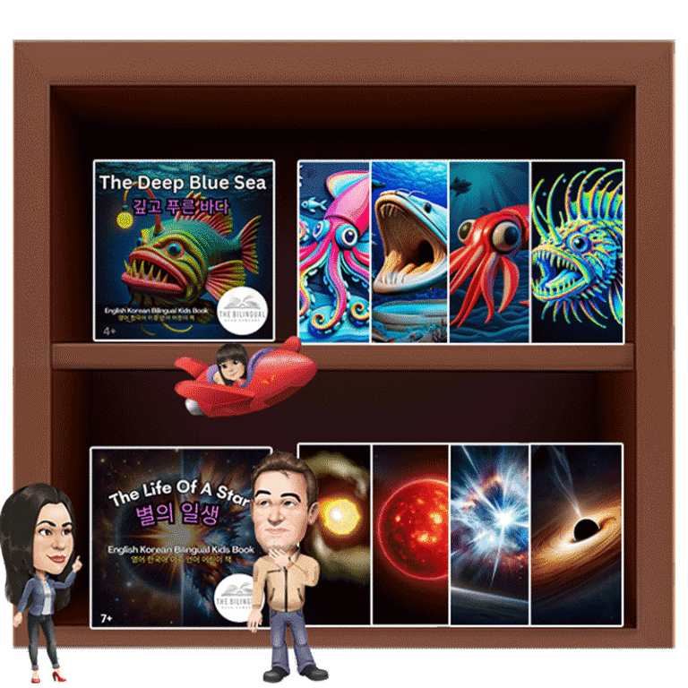 progressive reading korean english bilingual audiobooks bookshelf
