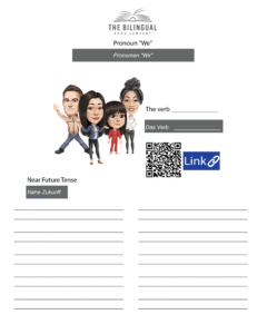 General German Pronoun We Worksheets bilingual teacher resources